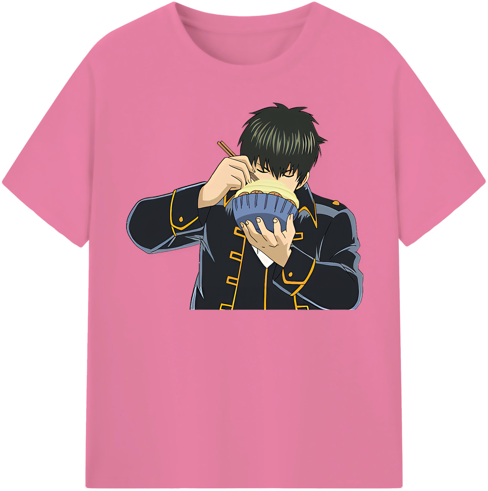 （画像用） ぎんたま 坂田銀時（さかたぎんとき） 神楽 志村新八（しむら しんぱち） GINTAMA Sakata Gintoki Kagura Shimura Shinpachi 綿100％半袖Tシャツ（フロントプリント）